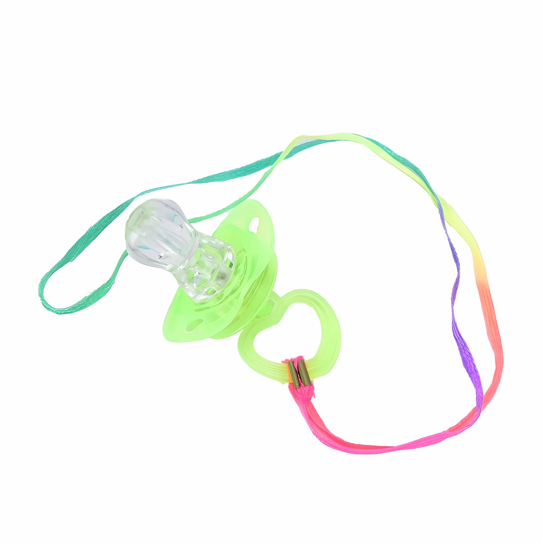 Rave Essentials Co. 10pcs / LED Pacifier - Variety Color Pack (10pcs Mega Pack) LUMI™ LED Flashing Pacifier + Necklace
