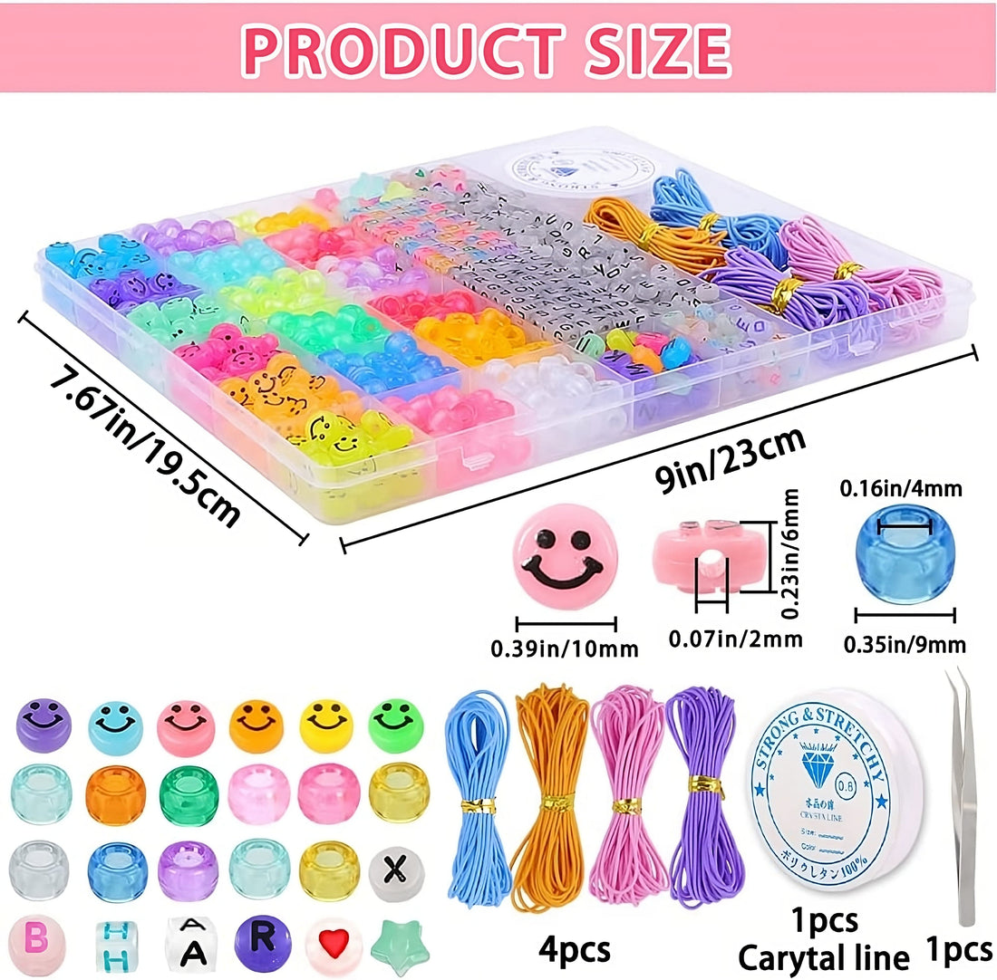 Rave Essentials Co. 1800pc Glow-In-The-Dark Kandi Kit