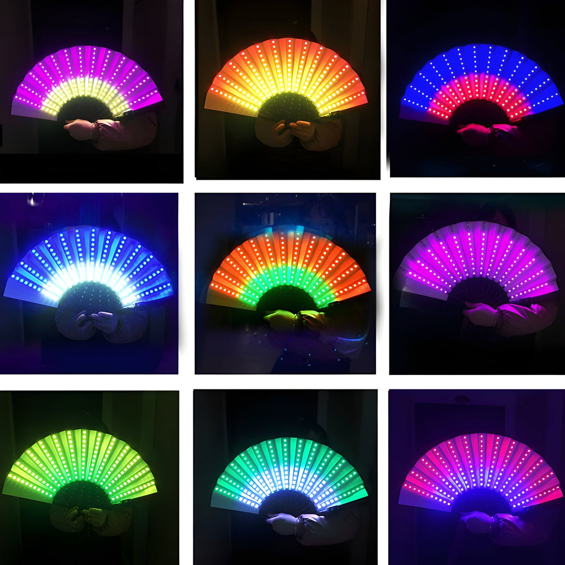 Rave-Essentials Co. Color Changing Luminus™ LED Rave Fan