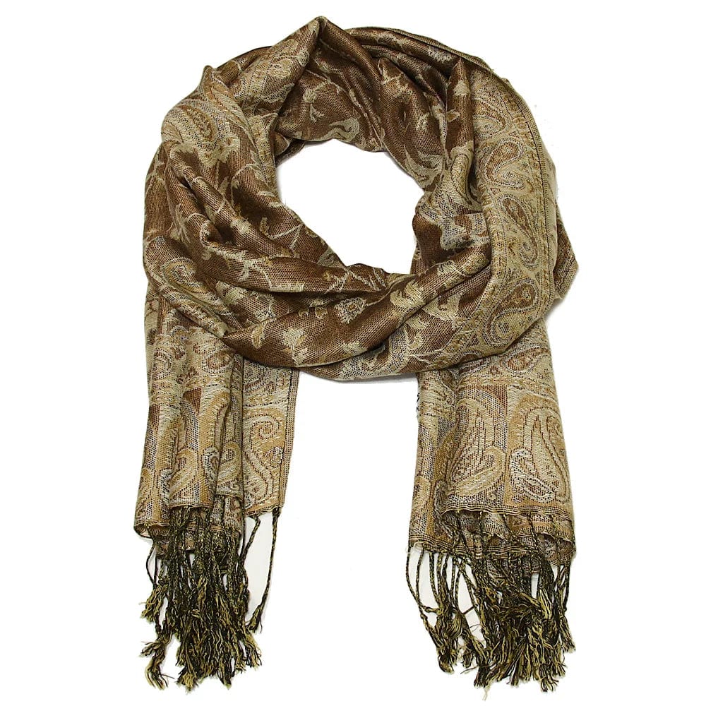 Rave Essentials Co. 3-5 Day Expedited Shipping [USA ONLY] / Style 1 - Beige RE® Deluxe Paisley Pashmina