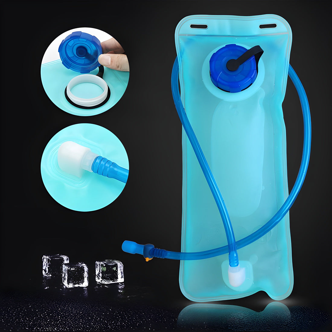Rave Essentials Co. Replacement Water Pouch Bladder + Mouth Tube