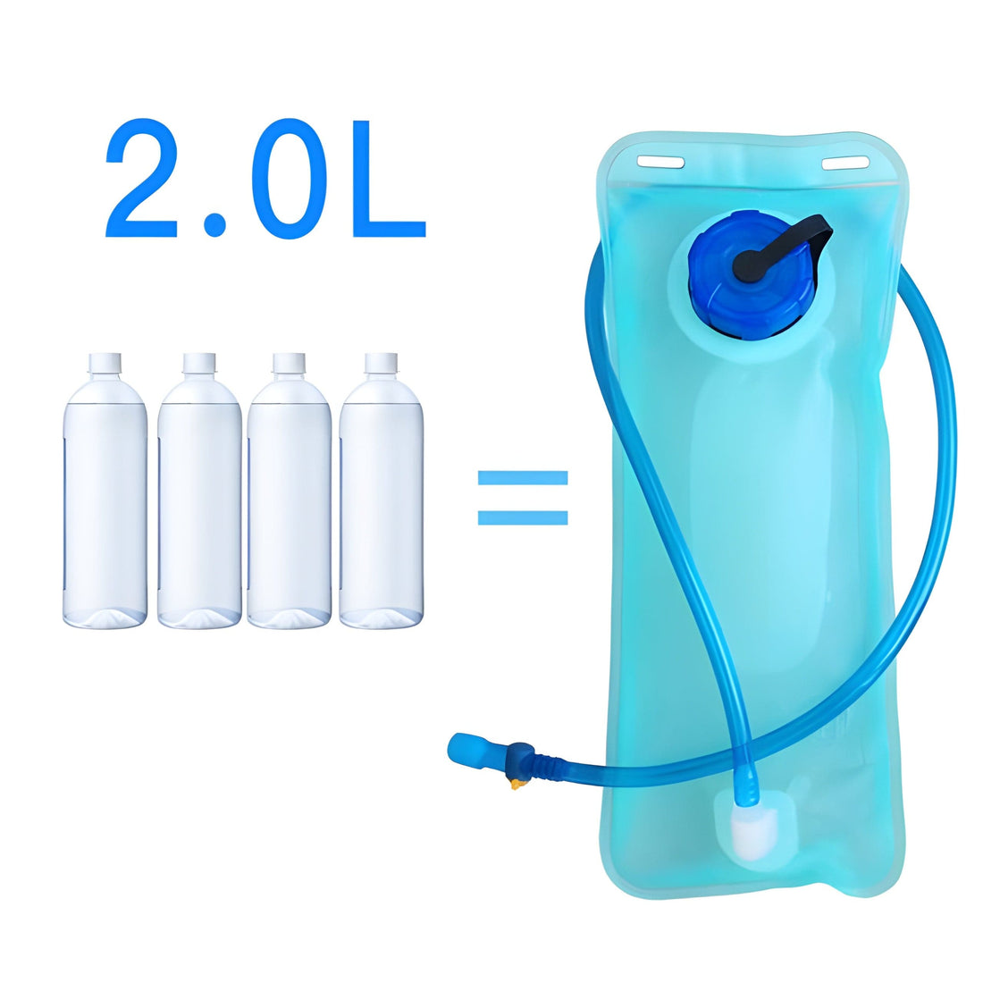 Rave Essentials Co. Replacement Water Pouch Bladder + Mouth Tube