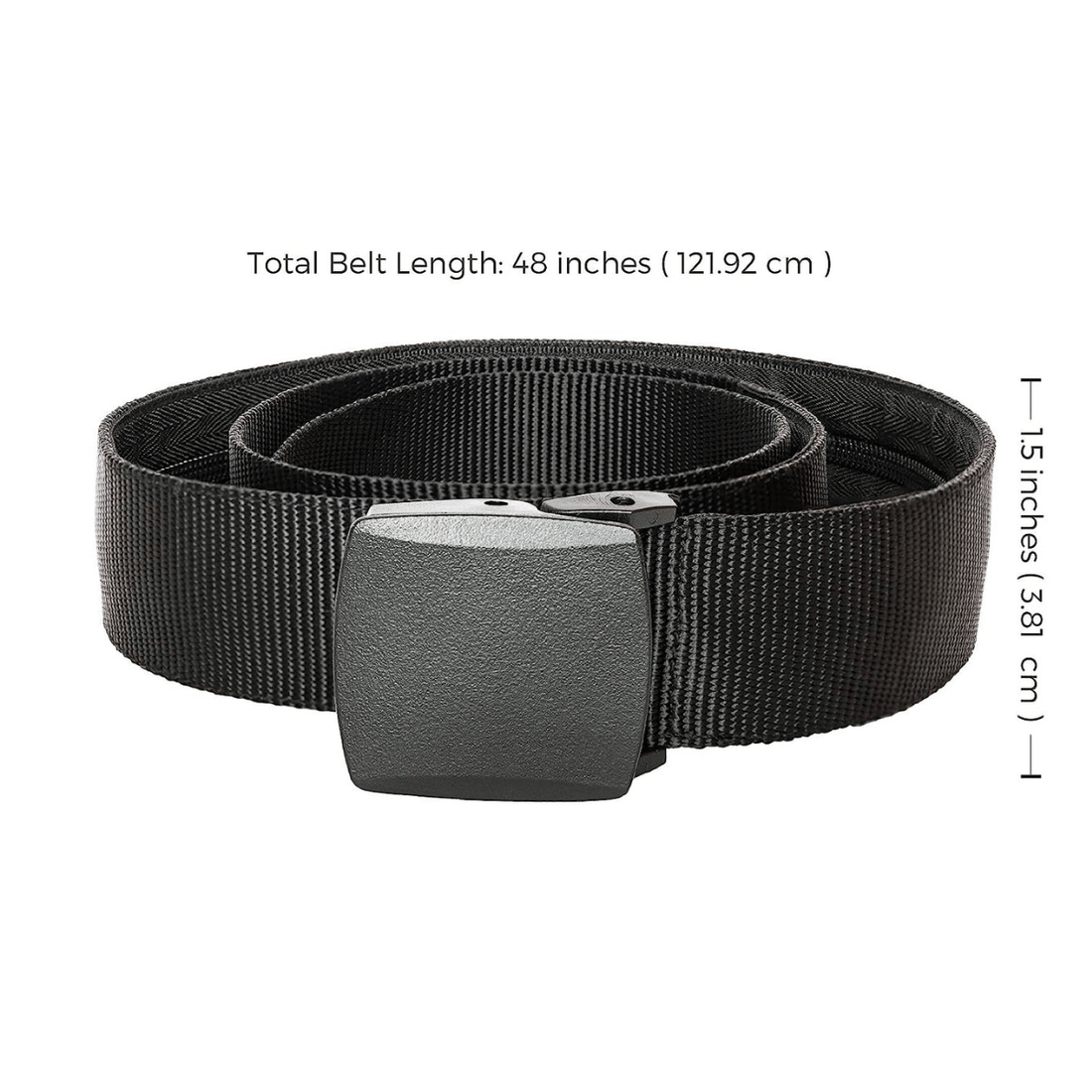 Rave Essentials Co. Black / 120cm Secret Zipper Stash Belt