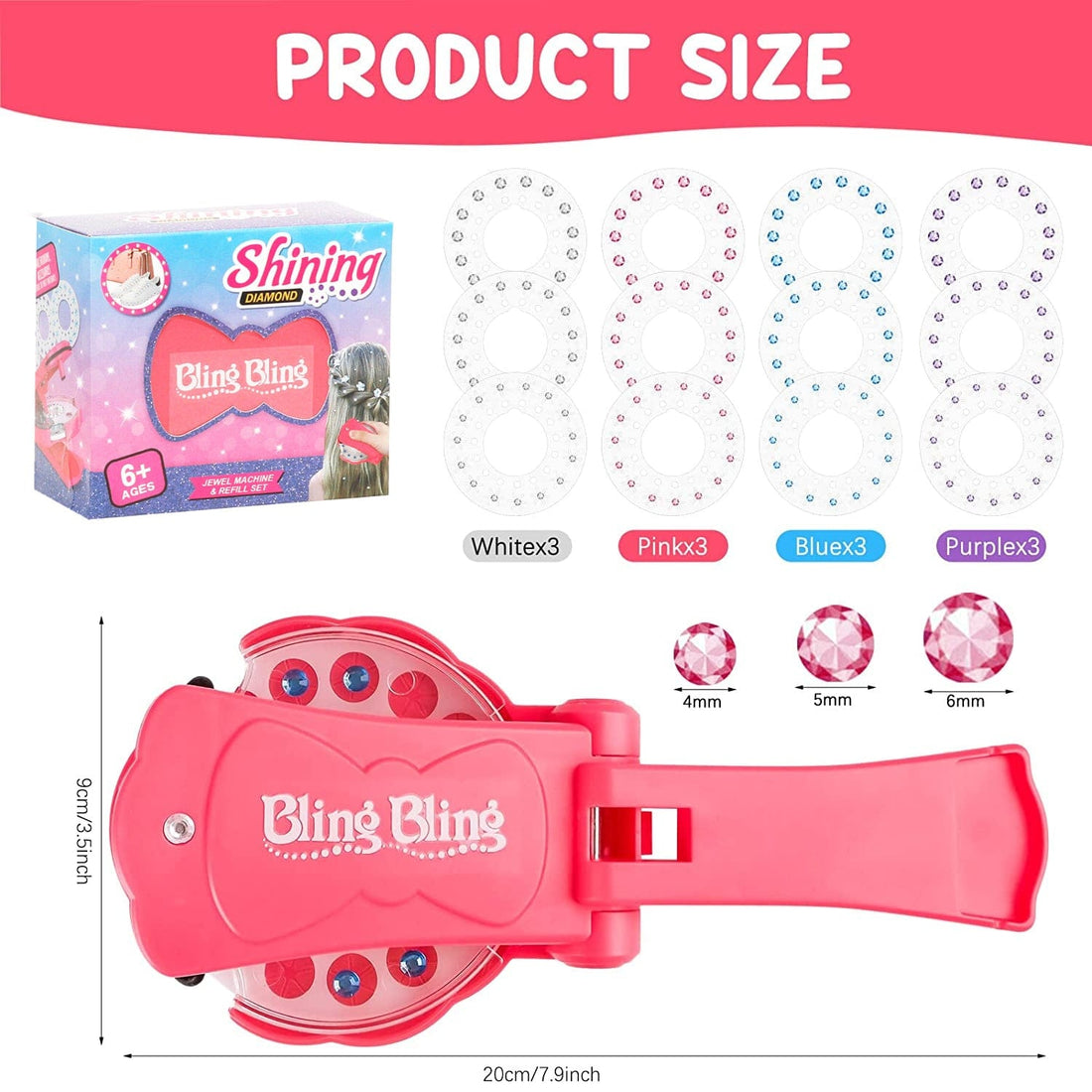 Rave-Essentials Co. Blingz™ Gemstone Hair Decorator