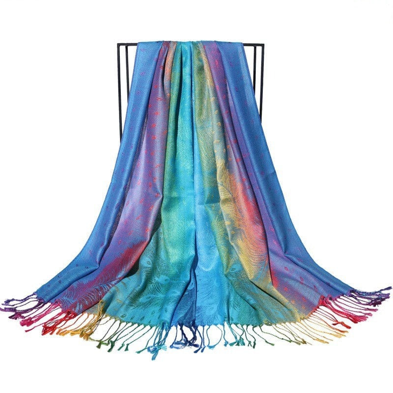 Rave-Essentials Co. Blue FestWook™ Pashmina Scarf
