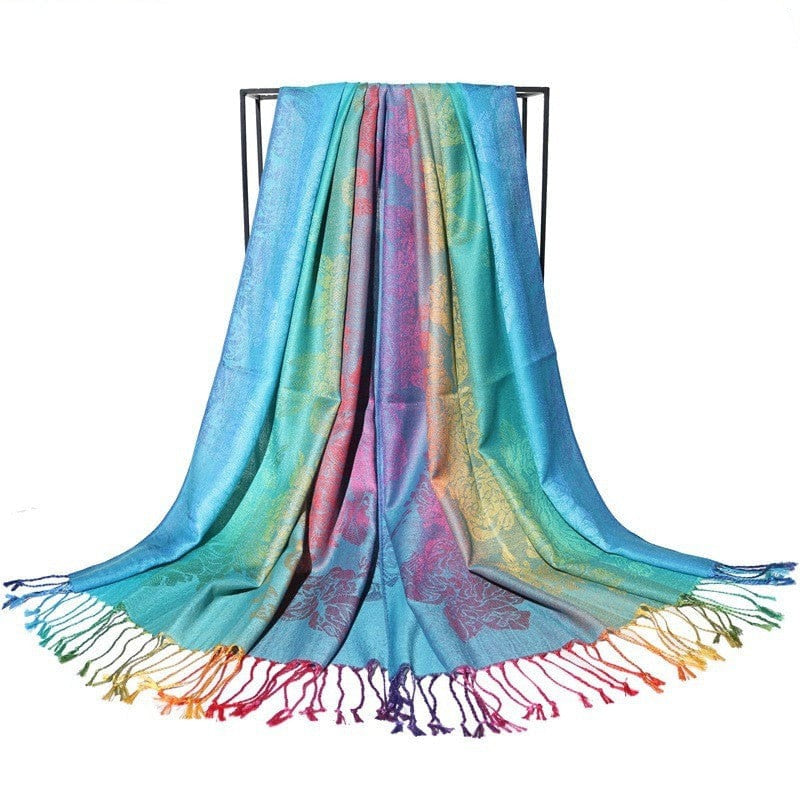 Rave-Essentials Co. Light Blue / Purple FestWook™ Pashmina Scarf