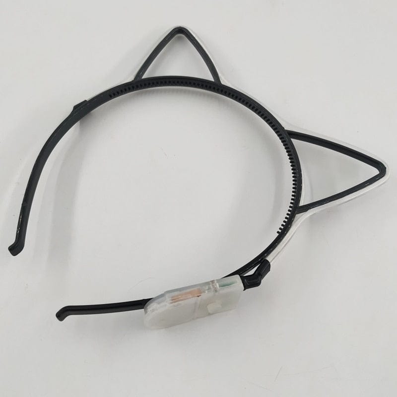 eprolo Glowing Cat Ears Hair Band Kawaii Accessories Birthday Christmas Children Gift Colorful LED Headband For Cosplay Party