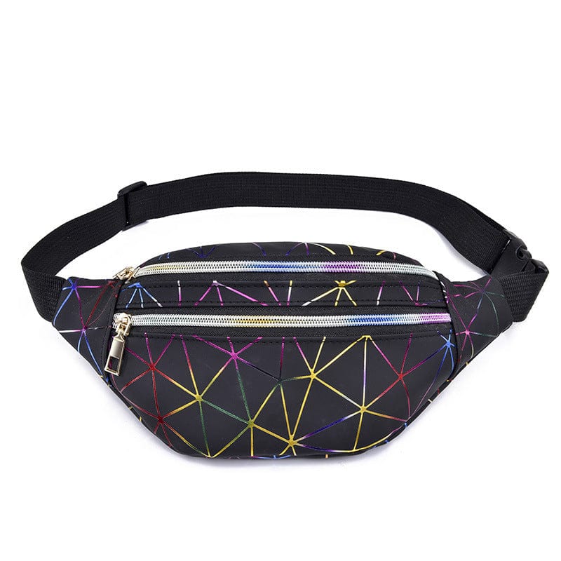 Rave-Essentials Co. 2 Pocket Black / One Size Fits All Reflexive® Designer Fanny Pack