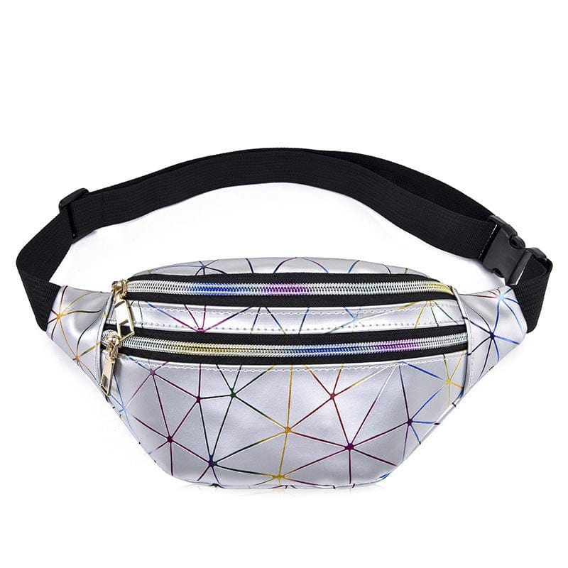 Rave-Essentials Co. 2 Pocket Silver / One Size Fits All Reflexive® Designer Fanny Pack