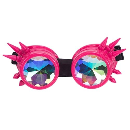 Rave-Essentials Co. Pink Spiked SteamPunk™ Rave Goggles